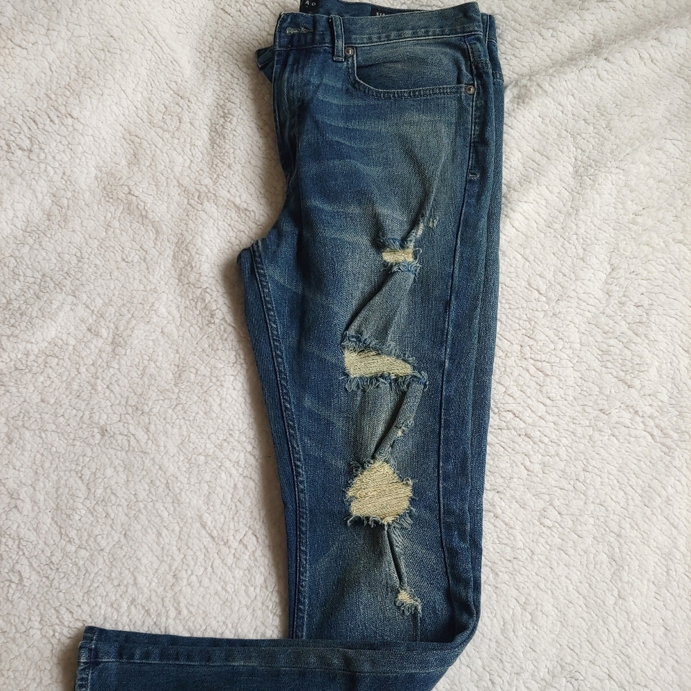Mens  Bullhead Pacsun Blue Stacked Skinny jeans